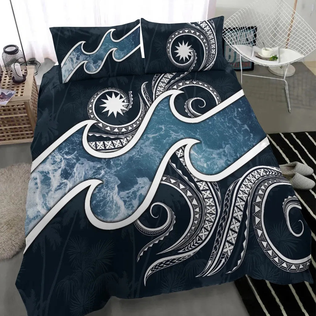 Nauru Polynesian Bedding Set - Ocean Style