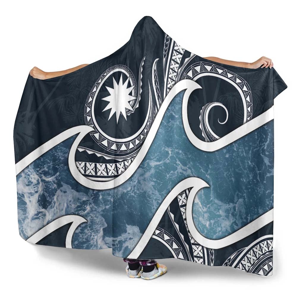 Nauru Polynesian Hooded Blanket - Ocean Style