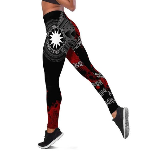 Nauru Polynesian Legging - Polynesian Chain Style