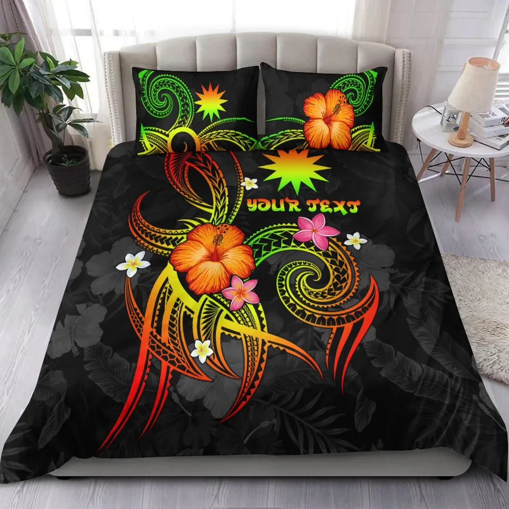 Nauru Polynesian Personalised Bedding Set - Legend Of Nauru (Reggae)