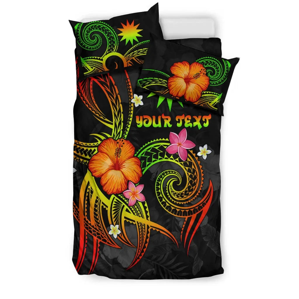 Nauru Polynesian Personalised Bedding Set - Legend Of Nauru (Reggae)