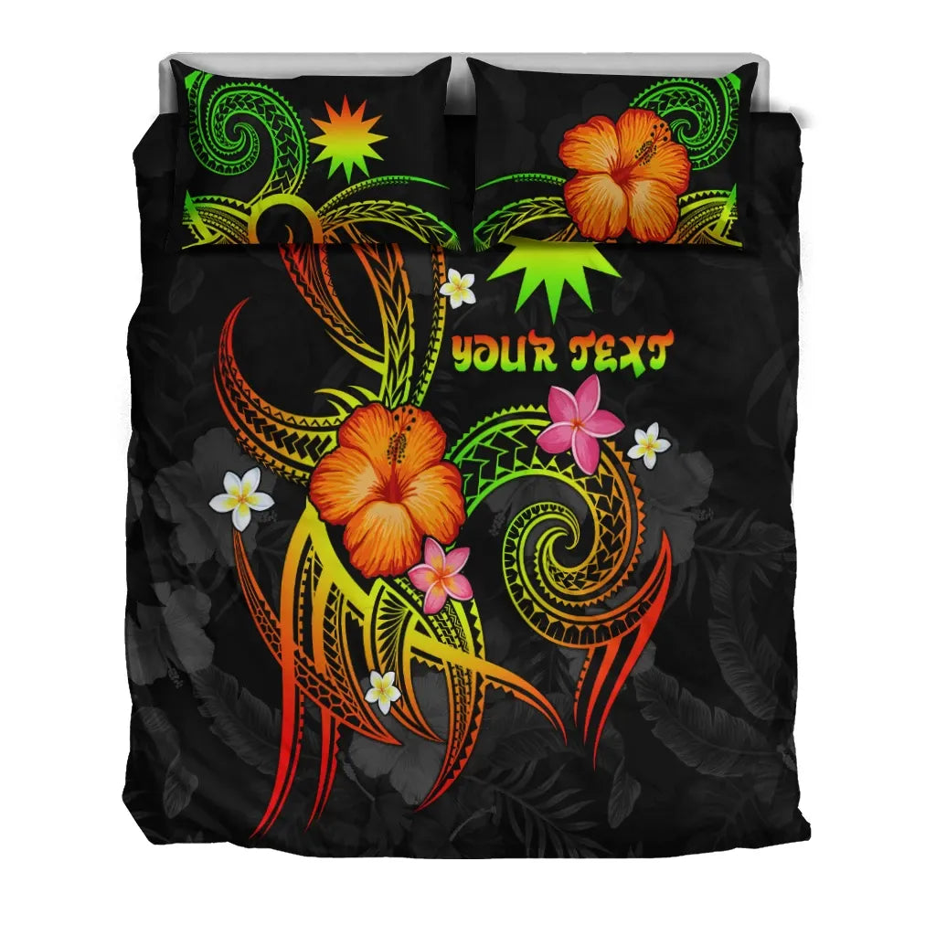 Nauru Polynesian Personalised Bedding Set - Legend Of Nauru (Reggae)