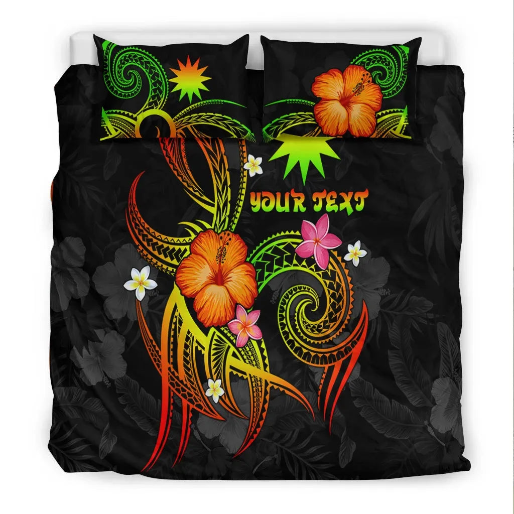 Nauru Polynesian Personalised Bedding Set - Legend Of Nauru (Reggae)