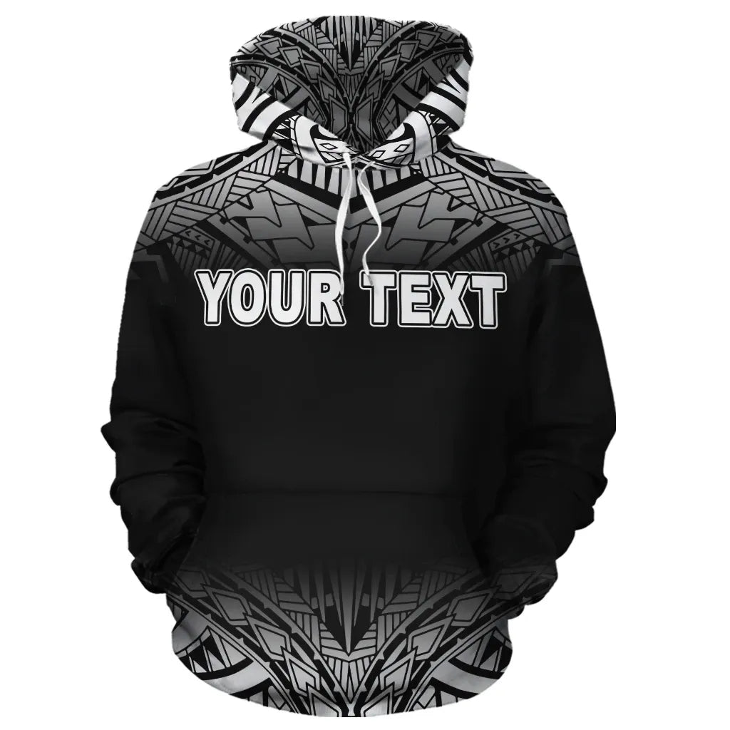 Nauru Polynesian Personalised Custom Hoodie - Black Fog