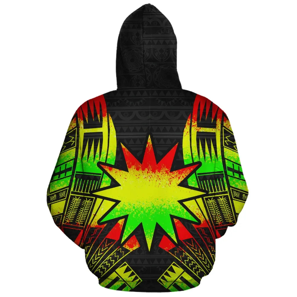 Nauru Polynesian Personalised Custom Hoodie - Reggae Tattoo