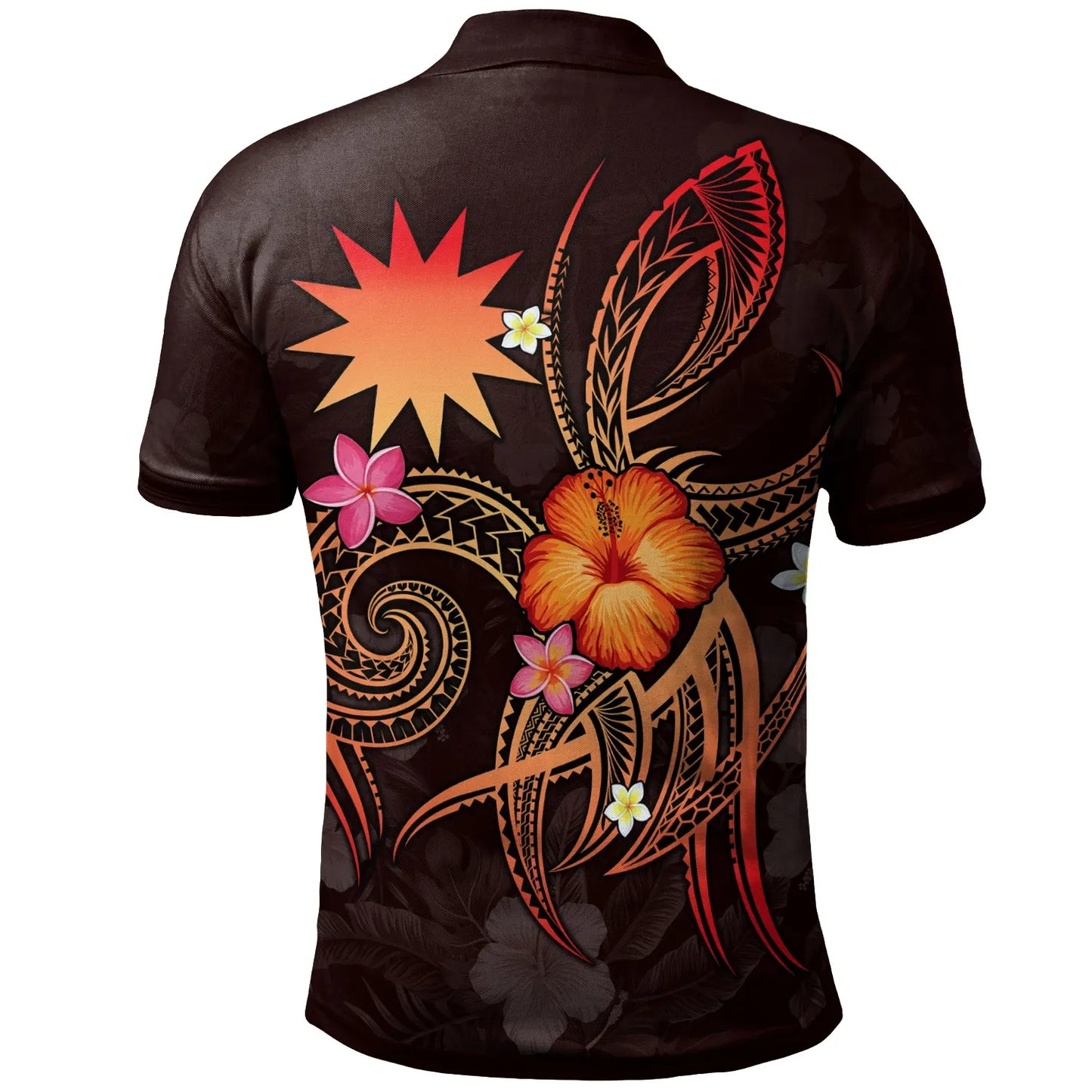 Nauru Polynesian Personalised Polo Shirt - Legend of Nauru (Red)