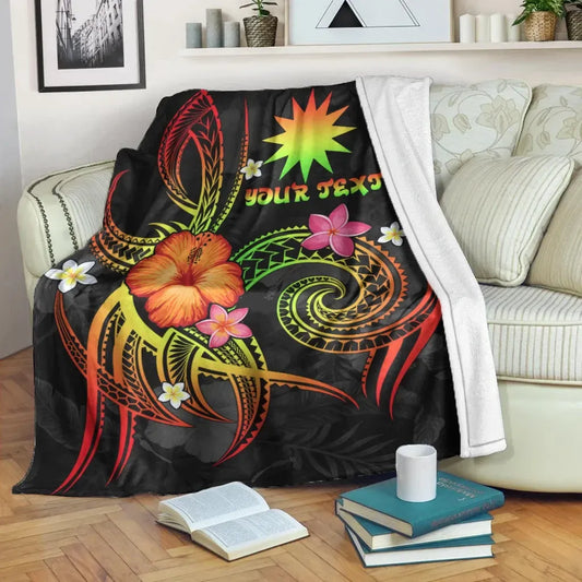 Nauru Polynesian Personalised Premium Blanket - Legend of Nauru (Reggae)