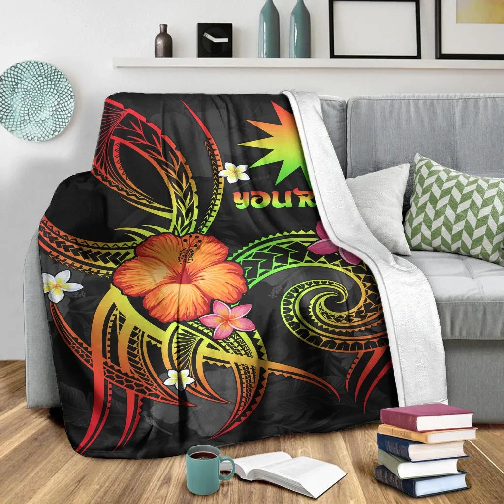 Nauru Polynesian Personalised Premium Blanket - Legend of Nauru (Reggae)