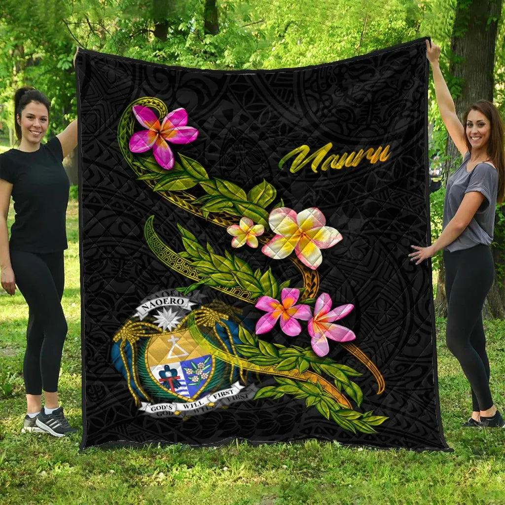 Nauru Polynesian Quilt - Plumeria Tribal