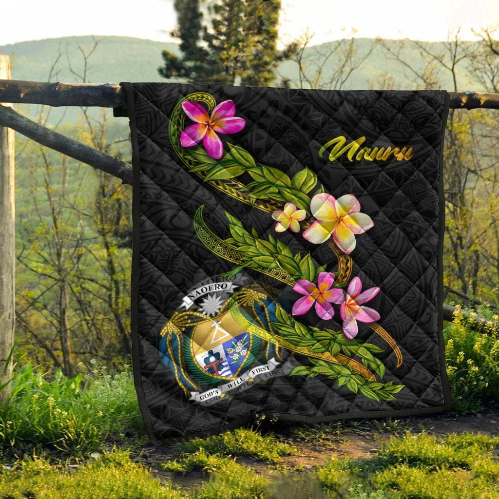 Nauru Polynesian Quilt - Plumeria Tribal
