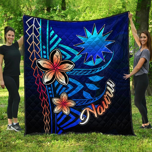 Nauru Premium Quilt - Vintage Tribal Mountain