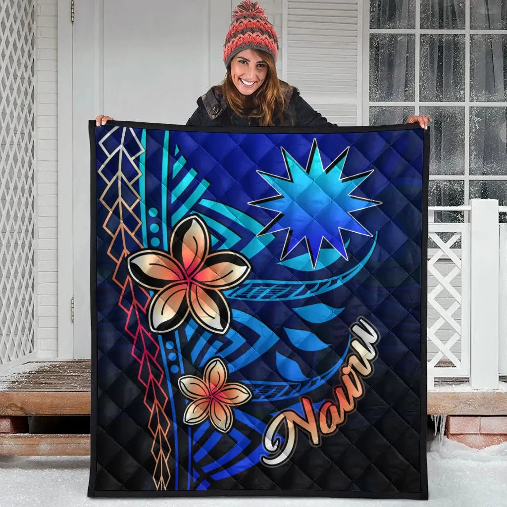 Nauru Premium Quilt - Vintage Tribal Mountain