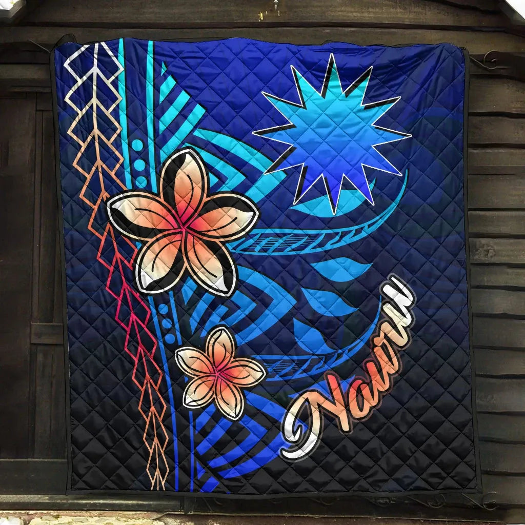 Nauru Premium Quilt - Vintage Tribal Mountain