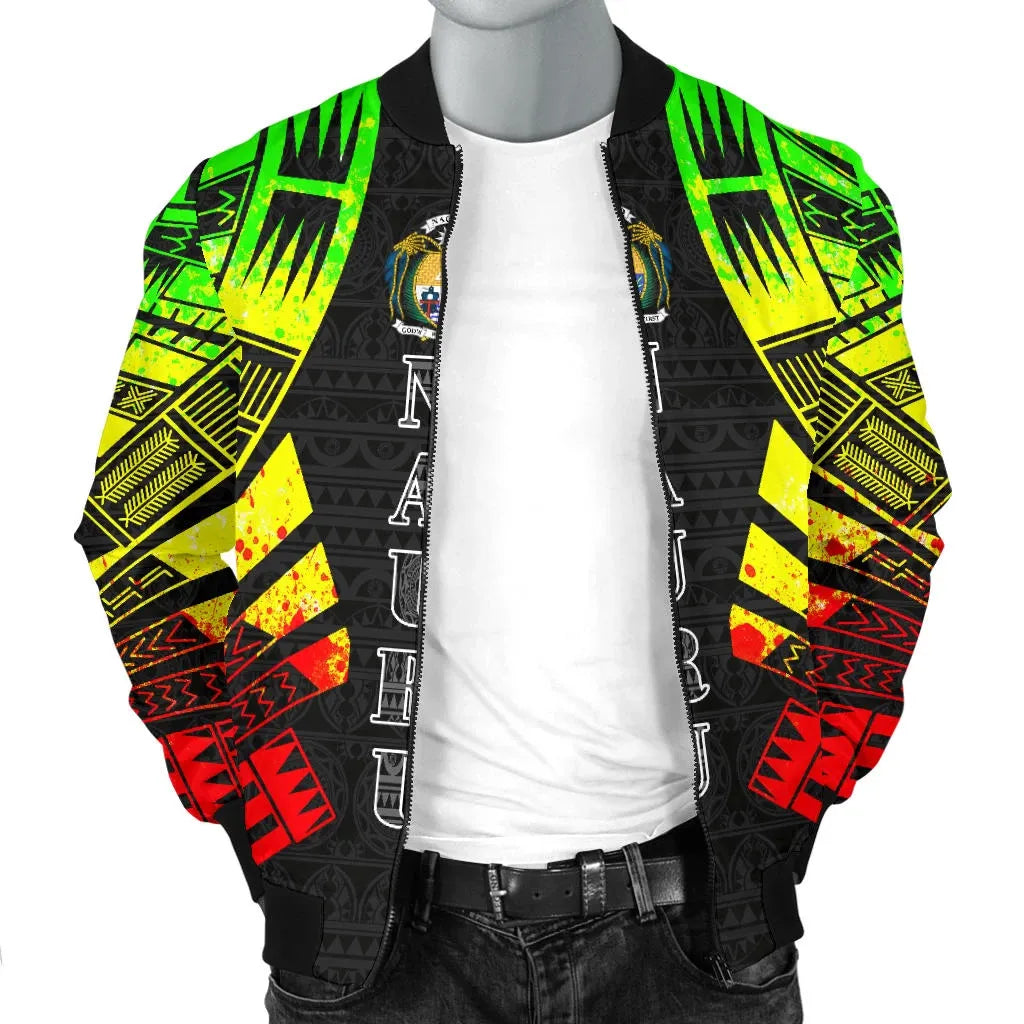 Nauru Bomber Jackets - Polynesian Tattoo Reggae