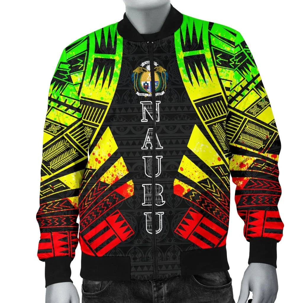 Nauru Bomber Jackets - Polynesian Tattoo Reggae