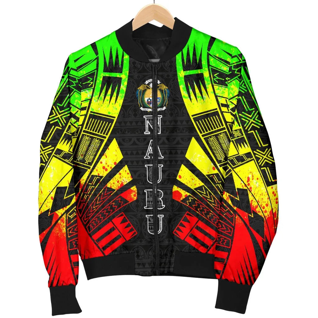 Nauru Bomber Jackets - Polynesian Tattoo Reggae