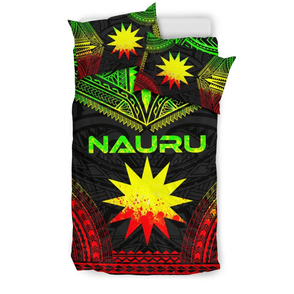Nauru Polynesian Chief Duvet Cover Set - Reggae Version