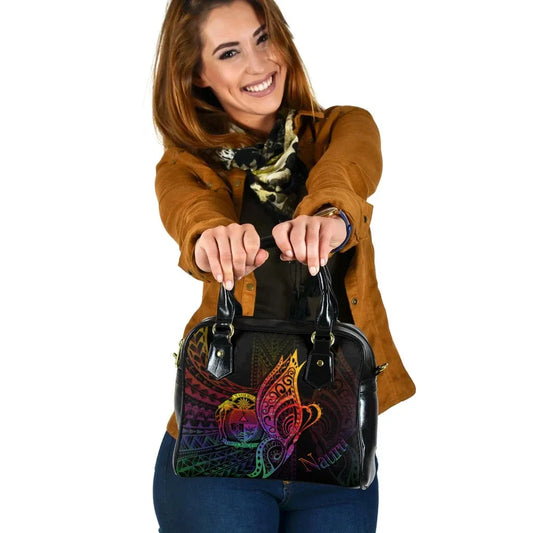Nauru Shoulder Handbag - Butterfly Polynesian Style