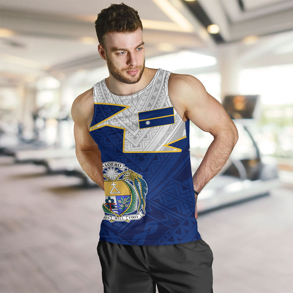 Nauru Tank Top Polynesian Tattoo Flag And Coat Of Arms