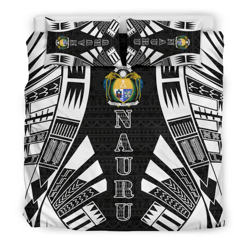 Nauru Duvet Cover Set - Polynesian Tattoo