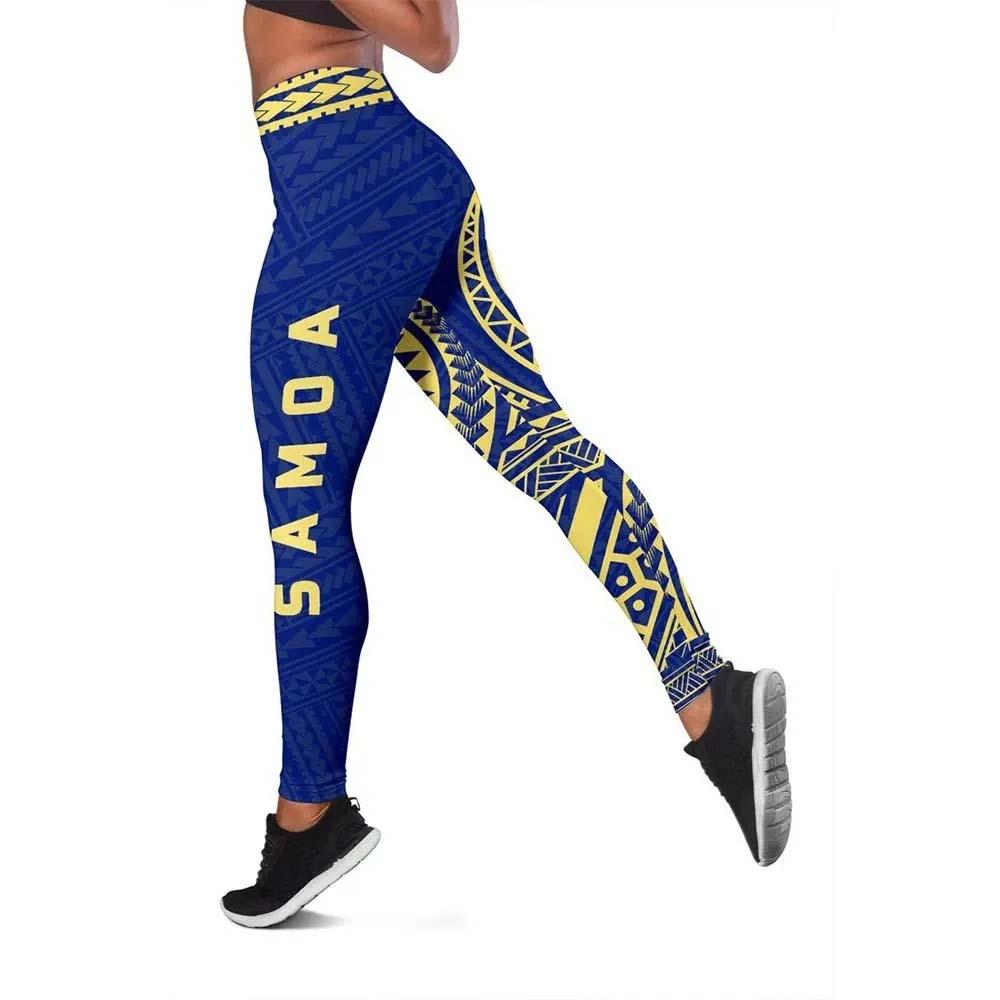 Neo Samoa Polynesian Legging (Blue)