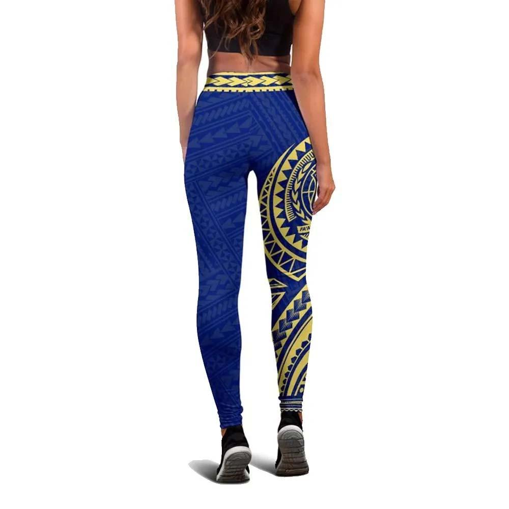 Neo Samoa Polynesian Legging (Blue)