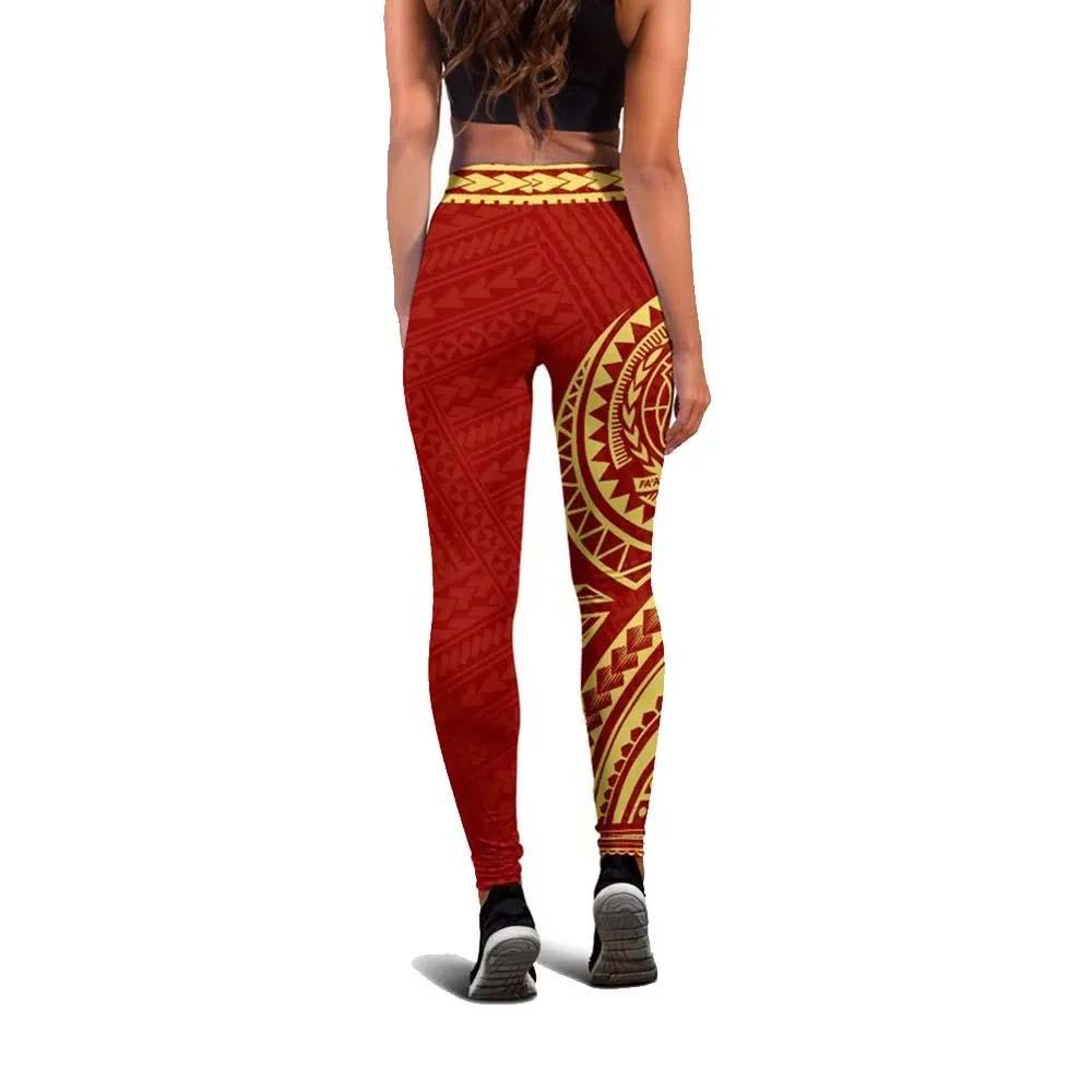 Neo Samoa Polynesian Legging (Red)
