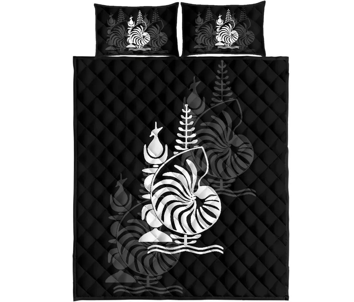 New Caledonia Polynesian Quilt Bed Set