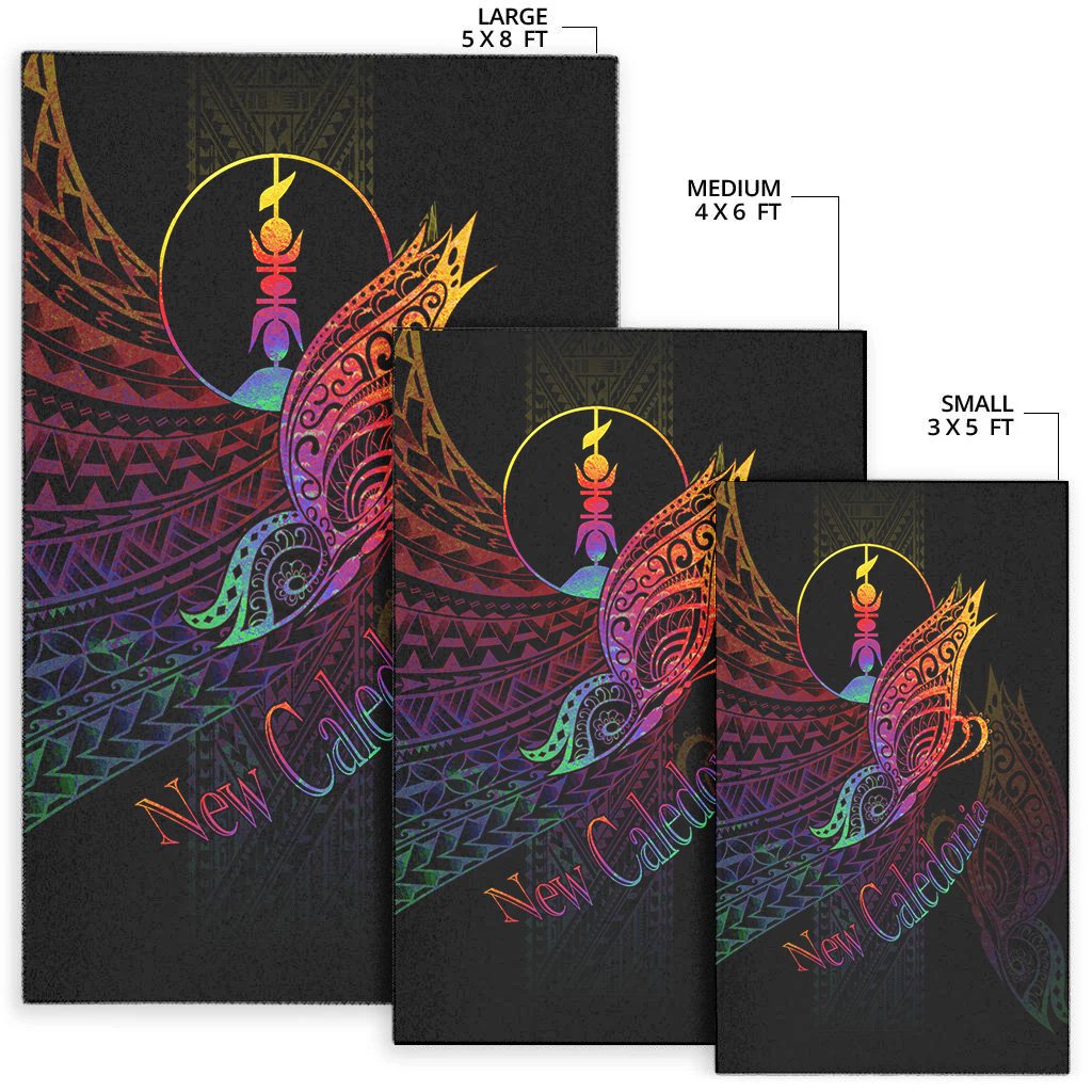 New Caledonia Area Rug - Butterfly Polynesian Style