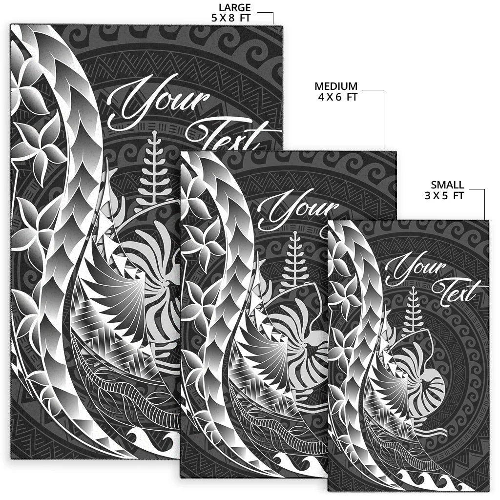 New Caledonia Area Rug - Custom Personalised Polynesian Pattern Style