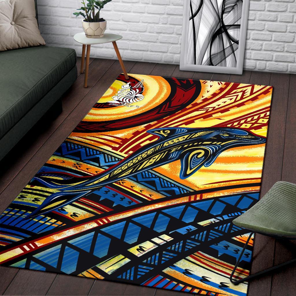 New Caledonia Area Rug - Dolphin Surfing