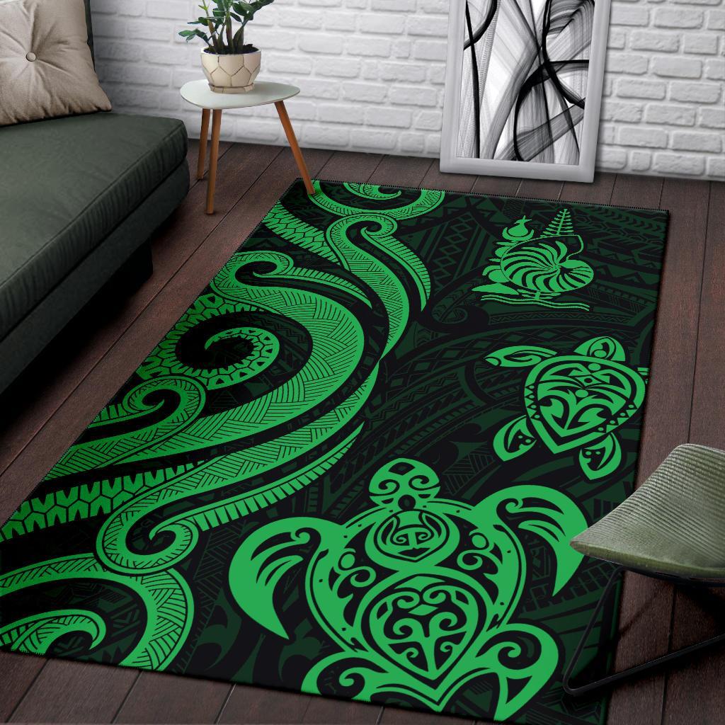 New Caledonia Area Rug - Green Tentacle Turtle