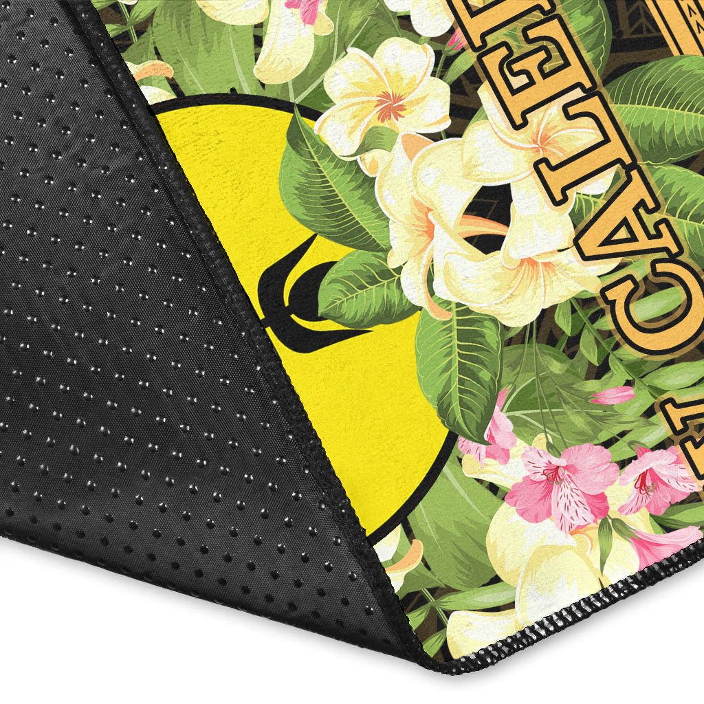 New Caledonia Area Rug - Polynesian Gold Patterns Collection