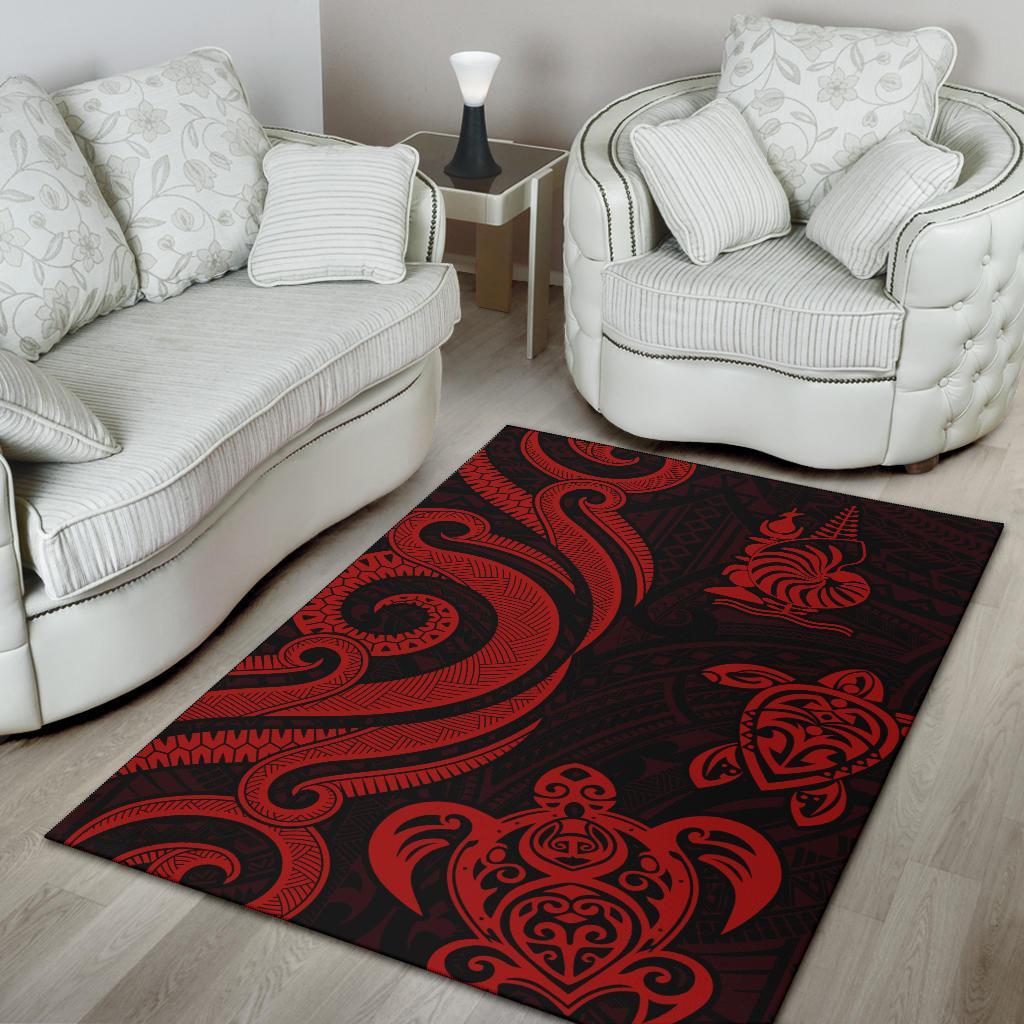 New Caledonia Area Rug - Red Tentacle Turtle