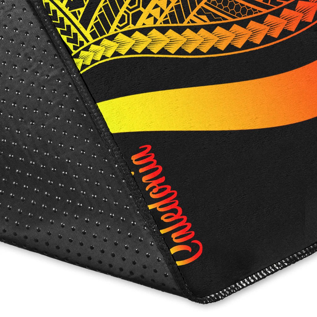 New Caledonia Area Rug - Reggae Polynesian Tentacle Tribal Pattern