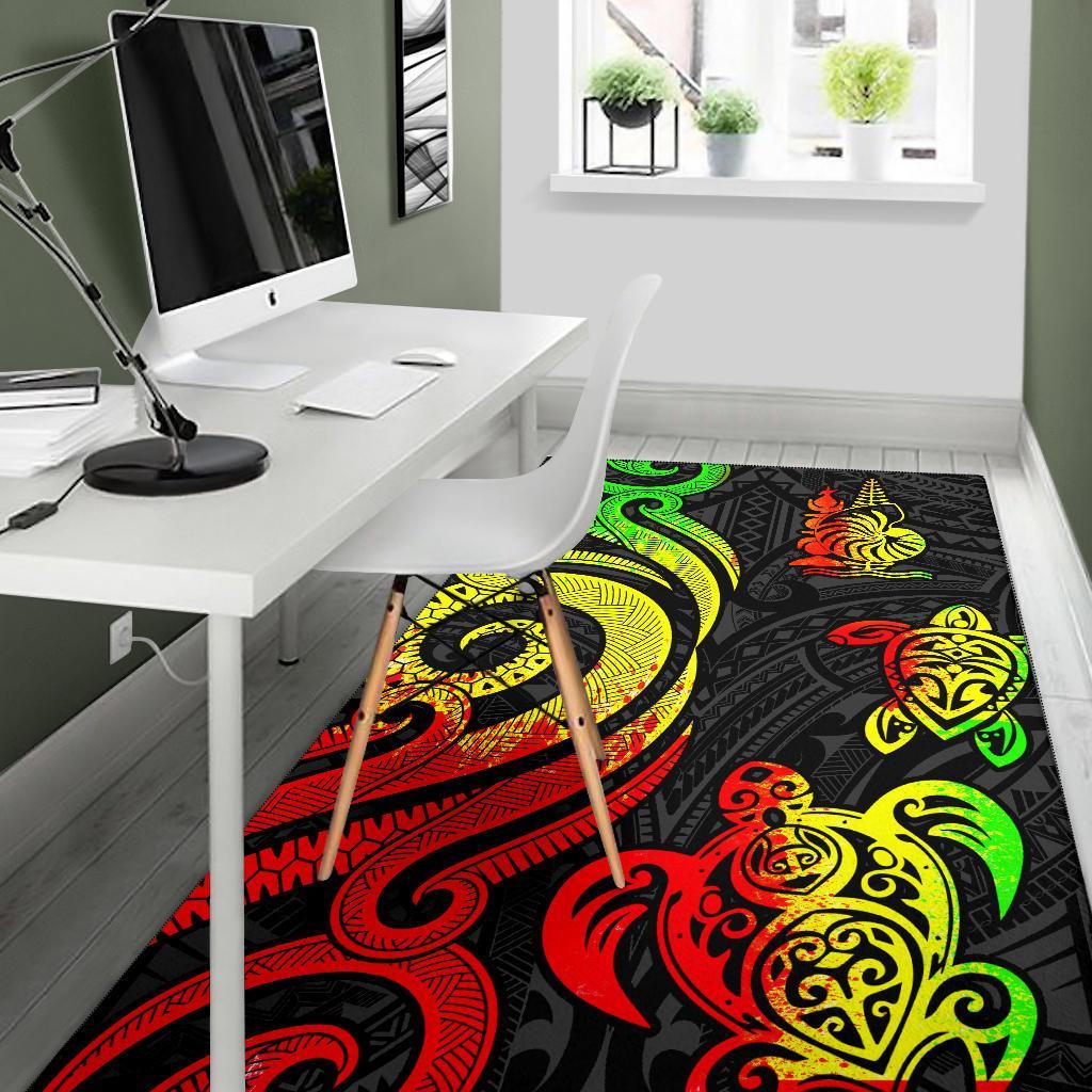 New Caledonia Area Rug - Reggae Tentacle Turtle