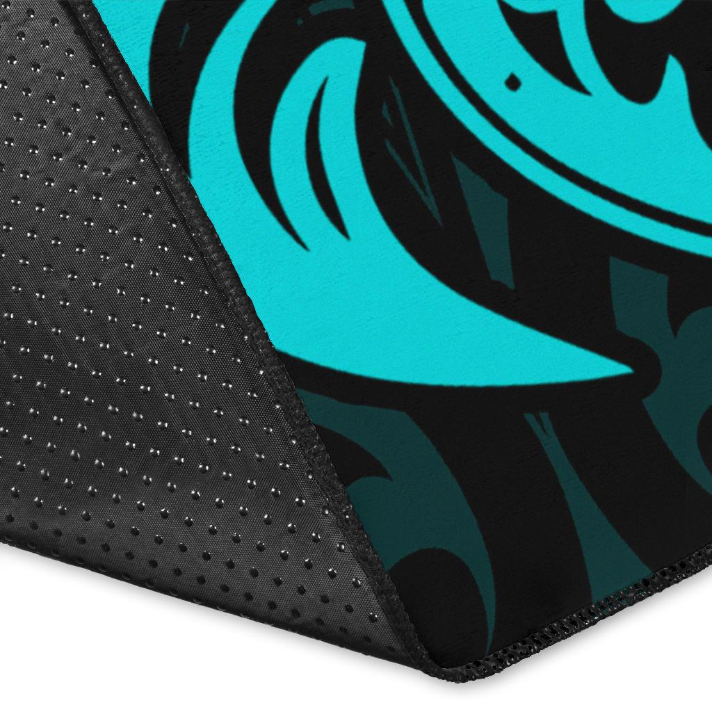 New Caledonia Area Rug - Turquoise Tentacle Turtle