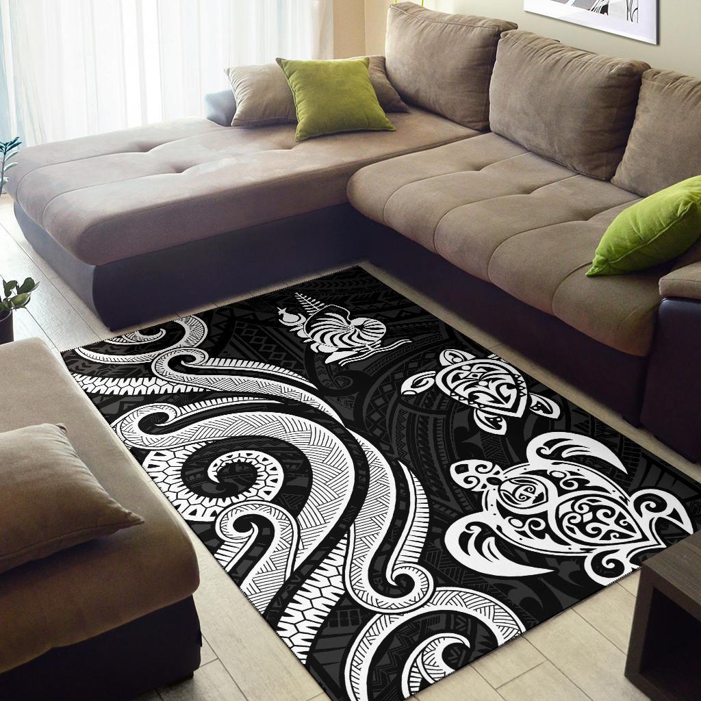 New Caledonia Area Rug - White Tentacle Turtle