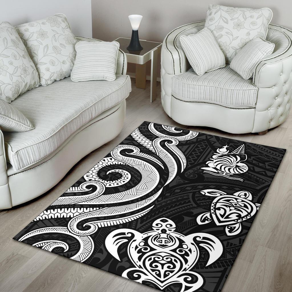 New Caledonia Area Rug - White Tentacle Turtle