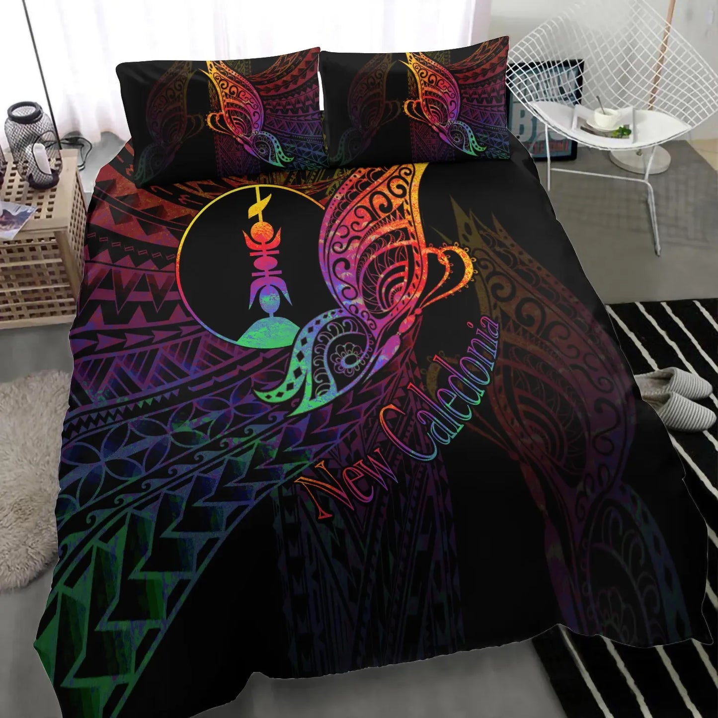 New Caledonia Bedding Set - Butterfly Polynesian Style