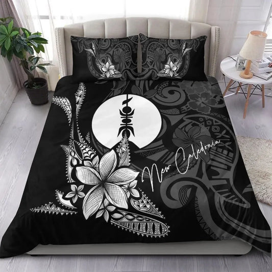 New Caledonia Bedding Set - Fish With Plumeria Flowers Style