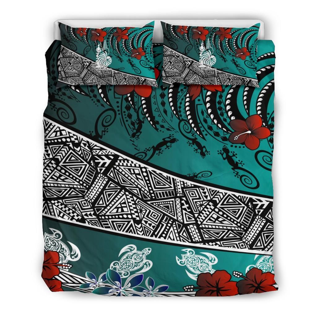 New Caledonia Bedding Set - Lizard And Turtle Green