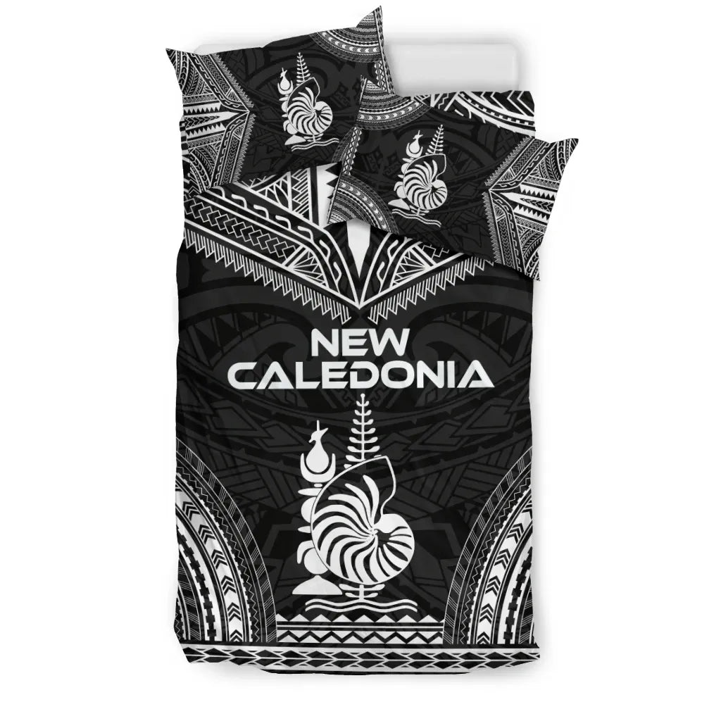 New Caledonia Polynesian Chief Duvet Cover Set - Black Version