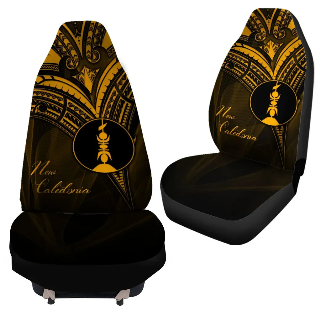 New Caledonia Car Seat Cover - Gold Color Cross Style