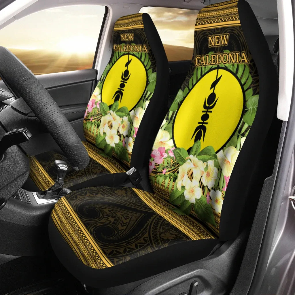 New Caledonia Car Seat Cover - Polynesian Gold Patterns Collection