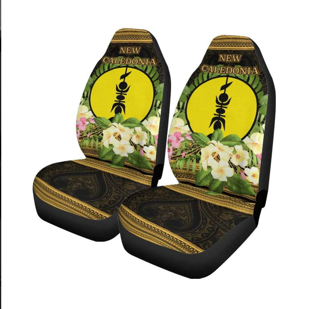 New Caledonia Car Seat Cover - Polynesian Gold Patterns Collection