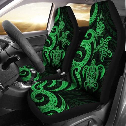 New Caledonia Car Seat Covers - Green Tentacle Turtle