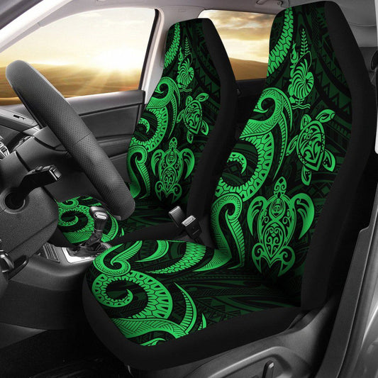 New Caledonia Car Seat Covers - Green Tentacle Turtle
