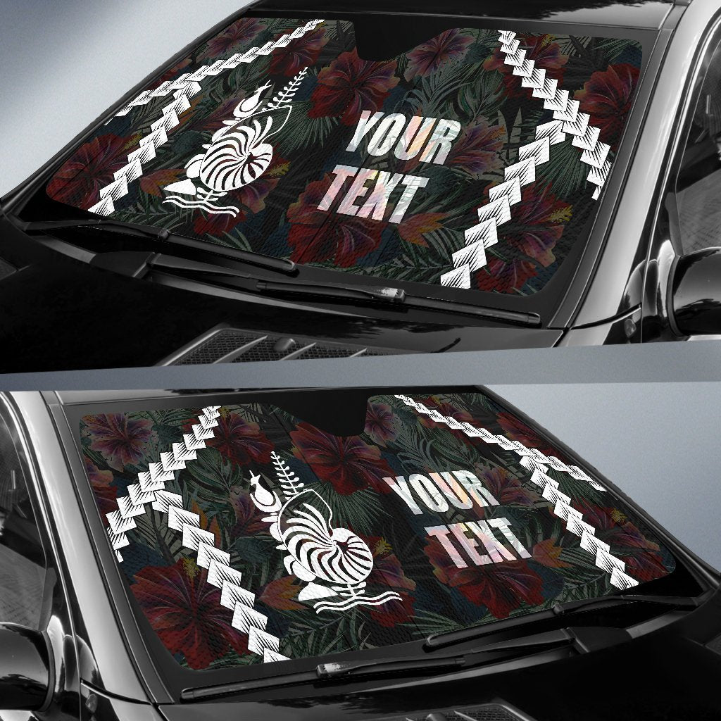 New Caledonia Custom Personalised Auto Sun Shades - Chain Polynesian