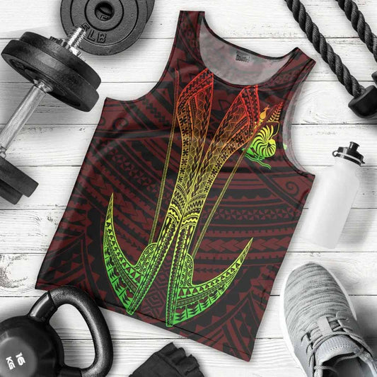 New Caledonia Custom Personalised Men Tank Top - Fish Hook Ver2
